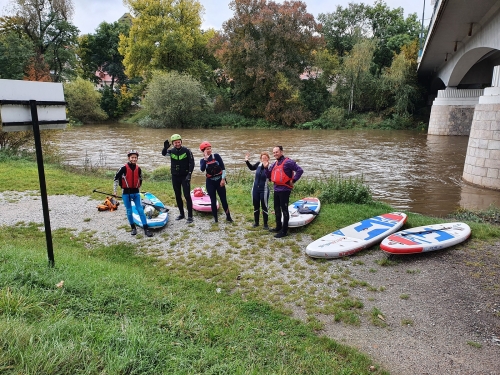 River trip na nafukovacích paddleboardech