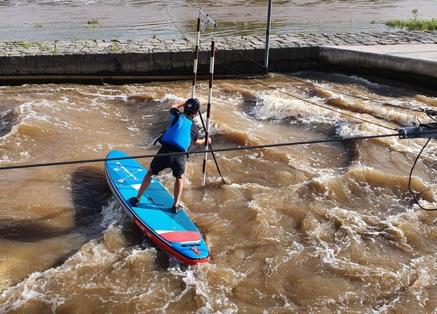Divoká voda a test nafukovacího paddleboardu Divoká voda a test nafukovacího paddleboardu