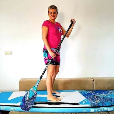 V těžkých chvílích zákazu vycházení na paddleboardu V těžkých chvílích zákazu vycházení na paddleboardu