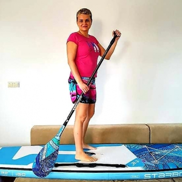 V těžkých chvílích zákazu vycházení na paddleboardu