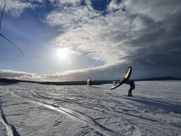 nafukovací křídlo wing pro lyže, snowboard, longboard, paddleboard, hydrofoil