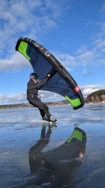 nafukovací wing křídlo na brusle, lyže a snowboard