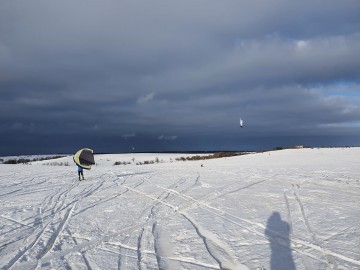 nafukovací wing křídlo na brusle, lyže a snowboard