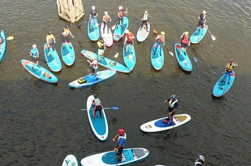 3 jezy na paddleboardu