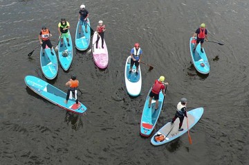 3 jezy na paddleboardu