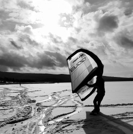 nafukovací wing křídlo na brusle, lyže a snowboard