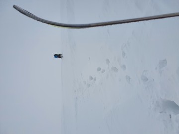 nafukovací wing křídlo na brusle, lyže a snowboard