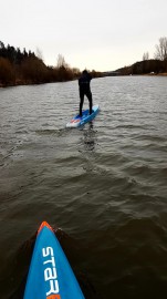 Team paddleboarding